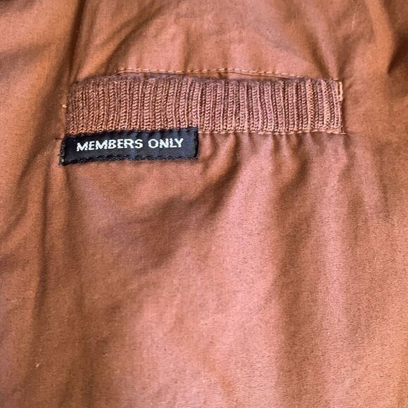 Brown Member's Only Classic Racer Jacket with Detachable Fuzzy Lining Size 46 - Picture 8 of 11